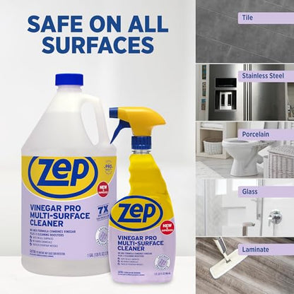 Zep All-Purpose Cleaner with Vinegar Added - 32 Ounces (Case of 4) R48432 - Industrial Grade Cleaner… - size: 32 Fl Oz (Pack of 4)