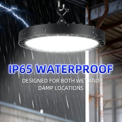 hykolity UFO LED High Bay Light, 200W, 26000LM, 5000K Daylight, 130LM/W - size: 200W
