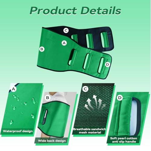 Transfer Belt Transfer Sling for Elderly, Lift Assist Gait Belt for Seniors - color: Green