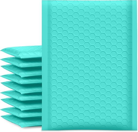 Koja Extra Thick Padded Bubble Mailers, 5x8.6 in, 50-Pack, Green - color: Green, size: 5 x 8.6" 50-Pack