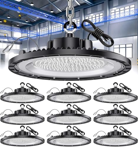 THELUX 10Pack 150W UFO LED High Bay Lights Super Bright 22500LM 5000K - size: 150W 10PACK