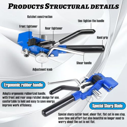 100Ft Banding Strapping Kit with Organizer and Tensioner Tools,304 Steel Strapping Banding Kit with 100 Steel Buckles,Steel Strapping Banding Kit for Transportation Industrial Piping