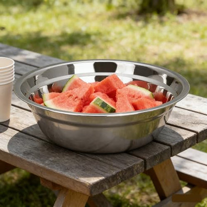Stainless Steel Mixing Bowls for Kitchen, 4 Pack Serving Bowl Set