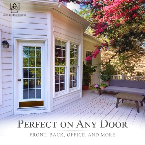 Deck the Door Decor | Door Kick Plate - Anodized Aluminum – Screw Mount – Satin Black, Satin Nickel, Shiny Brass & Oil Rubbed Bronze Finish – Many Sizes (6x28, Oil Rubbed Bronze) - color: Oil Rubbed Bronze, size: 6x28"