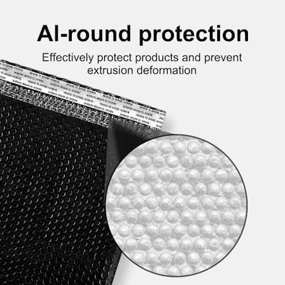 Koja Extra Thick Padded Bubble Mailers, 5x8.6 in, 50-Pack, Black - color: Black, size: 5 x 8.6" 50-Pack