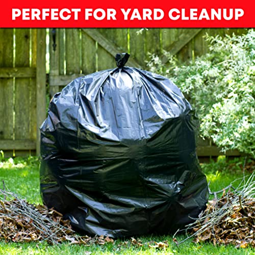 Tasker 65 Gallon Trash Bags Heavy Duty | 50 Count with Ties | Extra Large 64 Gallon Trash Bags for Toter | Garbage Bag 65 Gallon Trash Can Liners - size: 50 Count (Pack of 1)