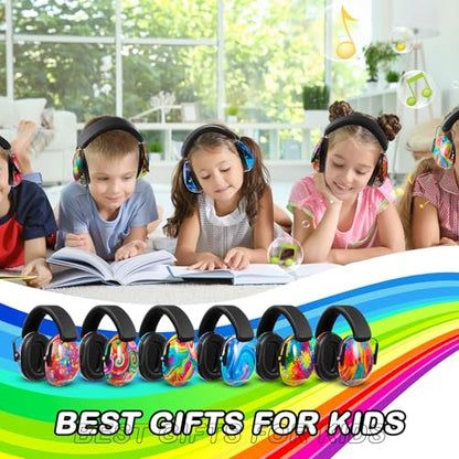 Amylove 12 Pcs Kids Noise Cancelling Headphones Ear Muffs Colorful Style (Pack of 2) - size: Universal Fit (kids & Adults) (Pack of 2), style: Colorful Style