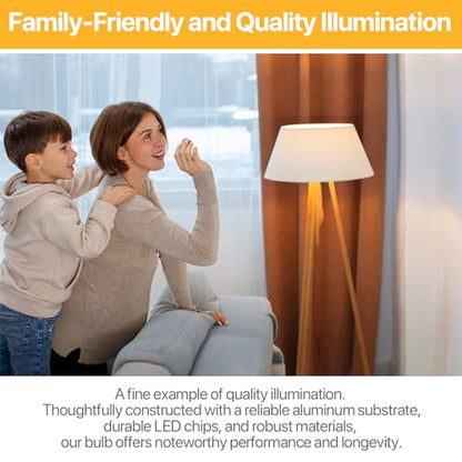 ORALUCE E26 LED Light Bulb 60 Watt, A19 9W 3000K Warm White, 6 Pack - color: Warmwhite, size: 6 Count (Pack of 1)