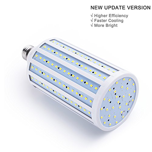 55W LED Corn Light Bulb (E39 Large Mogul Base) 5500Lm 6000K Cool White Daylight, for Metal Halide HID HPS Replacement Garage Parking Lot High Bay Warehouse Street Lamp Lighting 85V-265V