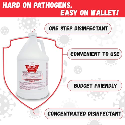 Lucasol One Step Hospital Grade Disinfectant with Spray Bottle - style: 1 Gallon+Spray Bottle