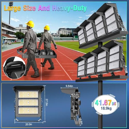 ledmo 750W Dimmable LED High Mast Stadium Light 90000LM Super Lightup - size: Extra Large/750-Dimmable