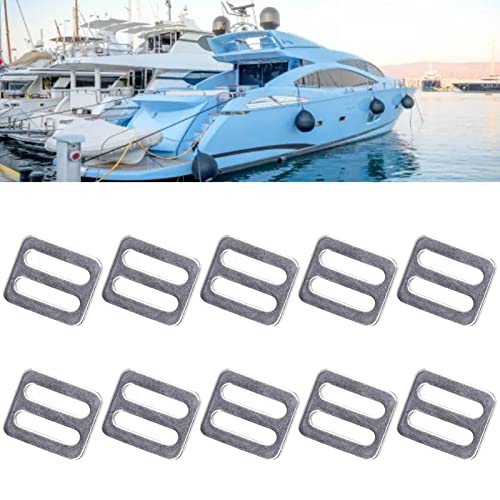 316 Stainless Steel Tri-Glide Sliders 1 Inch, Slide Buckle Strap Adjuster Slider, Adjustable Buckle Fasteners for Backpack Pet Collars Straps Outdoors Diving Marine