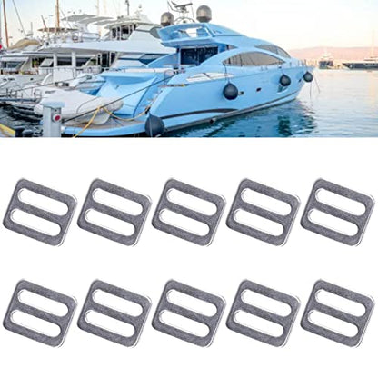 316 Stainless Steel Tri-Glide Sliders 1 Inch, Slide Buckle Strap Adjuster Slider, Adjustable Buckle Fasteners for Backpack Pet Collars Straps Outdoors Diving Marine