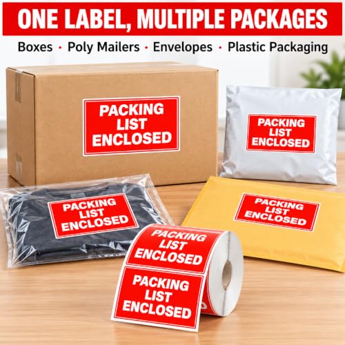 Packing List Enclosed Stickers 500 Pcs 2 x 3 Inch Shipping Labels
