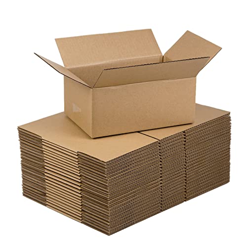 SUNLPH Shipping Boxes 9x6x4 Inches Small Corrugated Cardboard Boxes, 25 Pack - size: 9 x 6 x 4 inch
