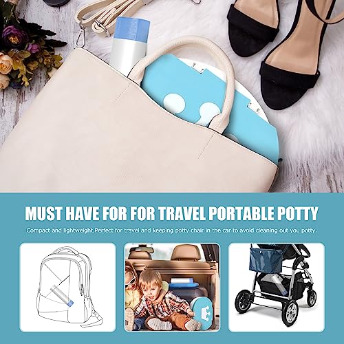 Portable Travel Potty Chair Liners Bags with Drawstring 90 PCS (18×20 INCH) - color: White
