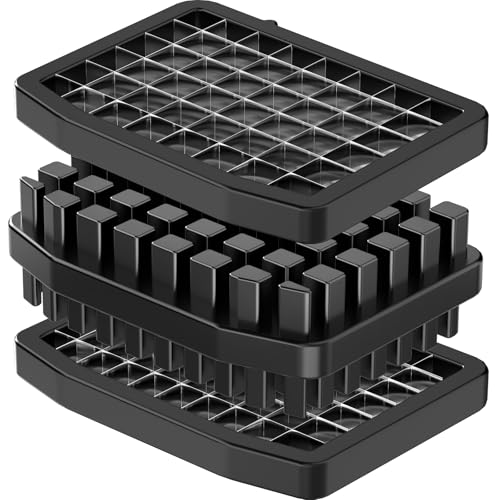 Electric Vegetable Chopper Blade Accessory, Dicing Grid Blade (10 × 10 mm & 8 × 8 mm) and Grid Cleaner, Replaceable Blade for GJ817 - size: 8 & 10 Grid Dicing Blade