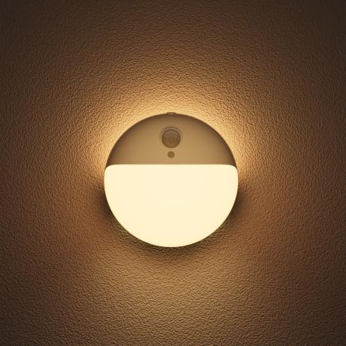YUNLEX Toilet Light Motion Sensor, Battery Operated Night Light Indoor - color: Warm Yellow
