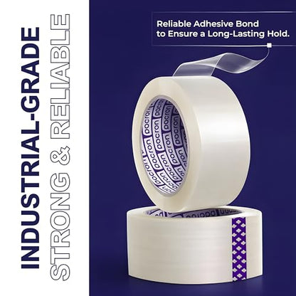 Clear Packing Tape 2 MIL Thick - 36 Heavy-Duty Wrapping Tape - 110-Yard Length, 3960 Total Yards 1.88-Inch Wide Strong Adhesive Rolls for Moving, Office Packaging, Storage Organization & Warehouse - size: 36 Rolls, style: Heavy Duty (1.88 x 110)