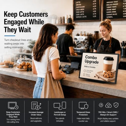 18.5" Countertop Digital Signage Display