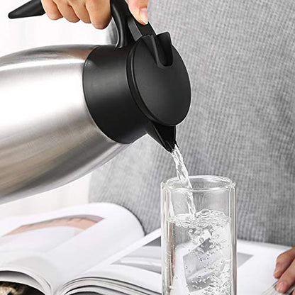 68oz Coffee Carafe Insulated, Airpot Thermal Coffee Carafes for Keeping Hot - color: Silver