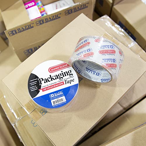 BAZIC PRODUCTS Heavy Duty Clear Packaging Tape, 1.88 in x 54.6 yd, 6-Pack - size: 6-Pack