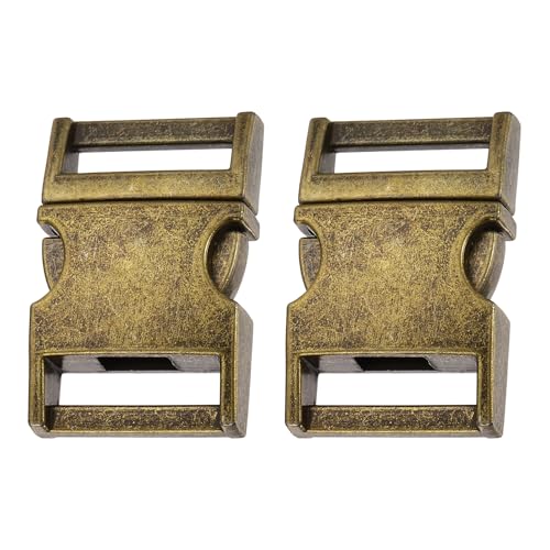 HARFINGTON Metal Quick Side Release Buckles Zinc Adjustable Quick Release Buckle Replacement Snaps Clips Clasps - color: Bronze, size: 5/8"(16.2mm)