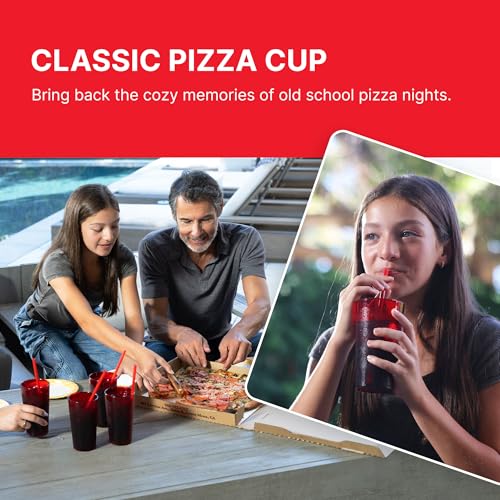 Cambro 16 Ounce (oz) Restaurant Grade Beverage Tumblers (6 Pack) - Drinking Glasses, Stackable, BPA-Free, Shatter-Proof, Dishwasher Safe (Ruby Red) - color: Ruby Red
