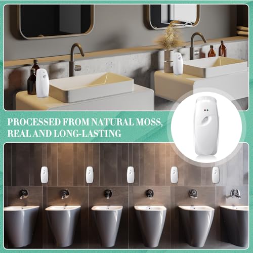 Maxcheck Automatic Air Freshener Spray Dispenser 2 Pack Wall Mounted Free Standing Restroom Air Freshener Battery Operated Automatic Sprayer Dispenser for Home Bathroom Commercial Time Scent(White) - color: White