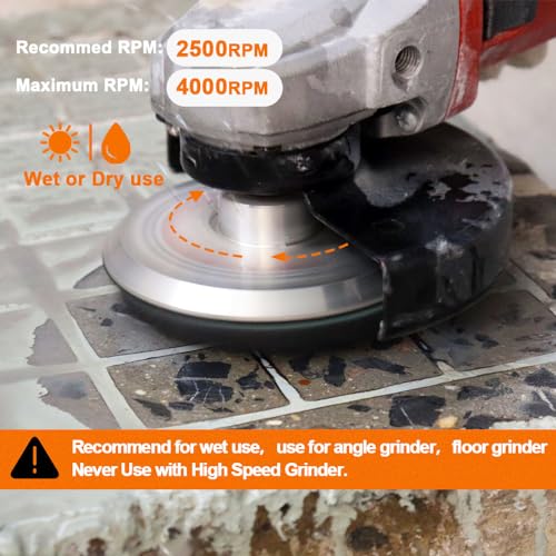 Diamond Concrete Polishing Pads - BRSCHNITT 6pcs 4 inch Grit#50 Resin Bond Renew Pads Beton Floor Renew Reparing Disk