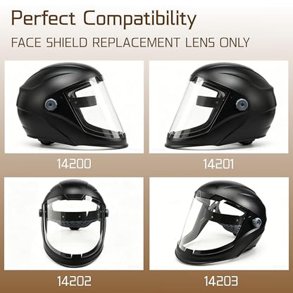 8 Pack Face Shield Replacement Lens Compatible with Jackson Safety Maxview