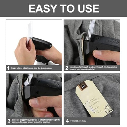 Tagging Gun Fasteners 2 Inch Tag Barbs Attachments Plastic Clothing Tag Refills for Standard Garment Price Label Gun 5000pcs