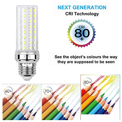 20W LED Corn Bulbs, 150W Incandescent Bulbs Equivalent, 6000K Daylight White, Non-Dimmable, 2000Lm, E26 Edison Screw Light Bulbs, 3-Pack - color: Daylight White E26