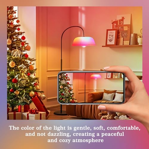 4W E26 Stained Glass Light Bulb, A19 Colorful Light Bulb for Home/Party - color: Purple