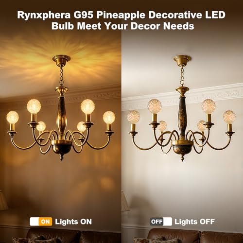 Dimmable Decorative Light Bulbs 60 Watt Pineapple LED Edison Bulb - color: 6w-2700k-amber