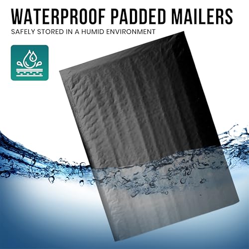Levex - #0 6" x 10" [100 Pack] Black Poly Bubble Mailers, Padded Envelope Mailers, Packing Envelope & Mailing Bags for Shipping - color: Black, size: #0 - (6" x 10")