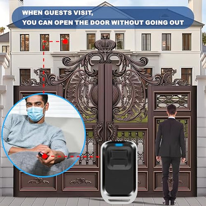 UHPPOTE 1-Button RF Wireless Remote Control Transmitter Key Fob Replacement