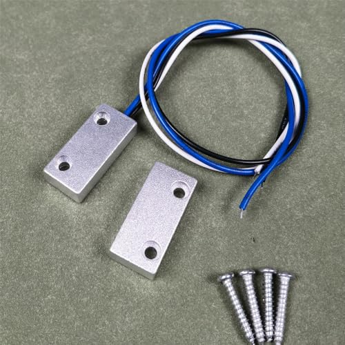 Gebildet Rolling Door Contact Magnetic Reed Switch Alarm with 3 Wires for N.O./N.C. Applications MC-51 - color: Silver-E1279T