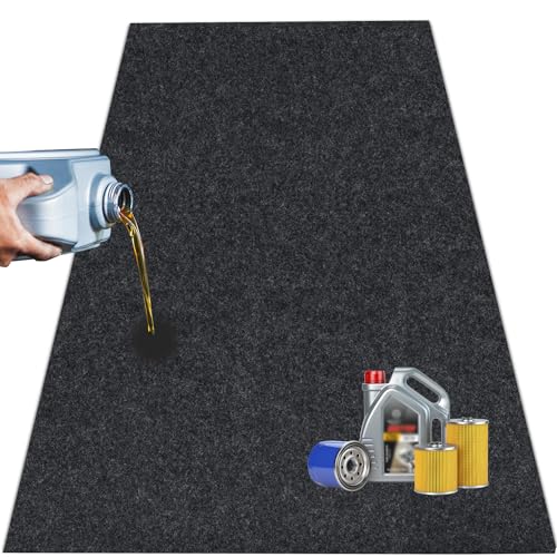 Ahpuhtan 36 x 60 Inch Oil Spill Mat for Garage, Garage Floor Oil Change Mat - color: 1 Pack-36 X 60 Inch