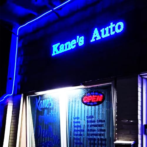 HS Programmable Scrolling Led sign Outdoor Digital Open Neon P10 39''x14'' - size: P10 39''X14''