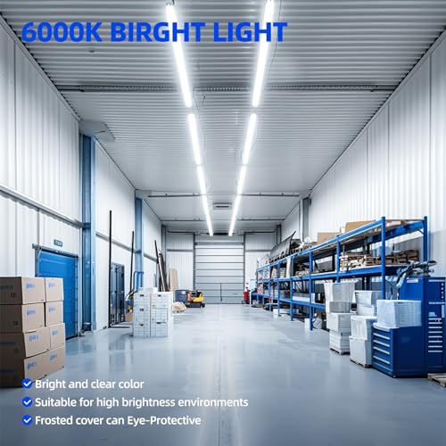 Barrina T8 LED Bulbs 4 Foot, 24W 3500LM, 6000K Bright Light, Ballast Bypass - color: 6000k, size: 4FT-16 Packs