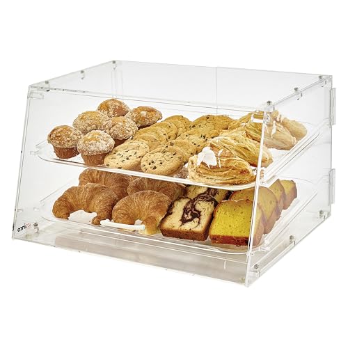 Winco 2 Tier Clear Commercial Display Case - style: 2 Tier
