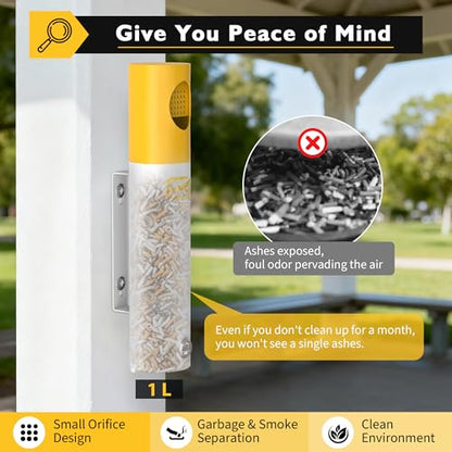 Outdoor Commercial Disposal, Wall Mounted Trash can, Waste Bins, Commercial Receptacle, Bin, Fireproof, Prevention of Waterlogging, Corrosion Resistant, Suitable for Park,Outdoor,Offices.