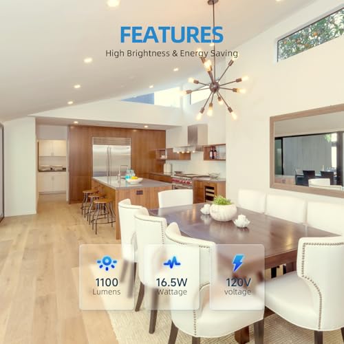 ECOELER 5/6 Inch LED Disk Lights, Dimmable Flush Mount Disc Downlight, 16.5W, 1100Lm, 3000K Warm White, Low Profile Recessed Can Lighting for Bedroom, Office, Garage, ETL & FCC, 24 Pack - color: 3000K (Warm White), size: 24 - Pack