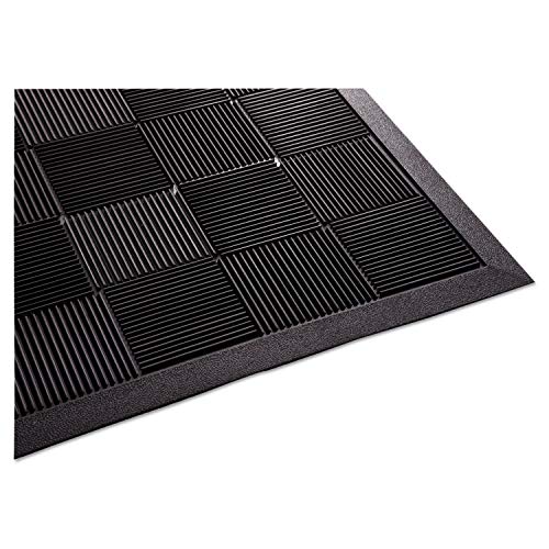 Guardian Floor Protection PARQUET2X3 Parquet Wiper Scraper Outdoor Floor Mat, Rubber, Black, 2' Length, 3' Width - size: 2' x 2' (Rectangular)