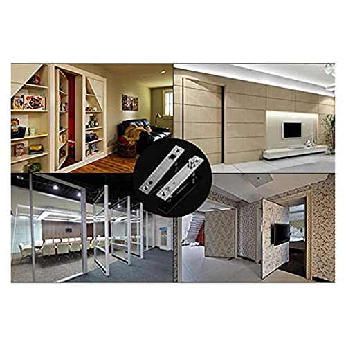 Hinge, Stainless Steel Pivot Door Hinge Heavy Duty Pivot Hinge for Wood Doors 360 Degree Shaft Stainless Steel