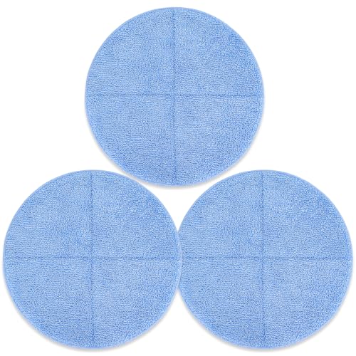 Commercial 13 Inch Floor Machines Pads Compatible with Oreck Orbiter Floor Machine: 3 Packs Microfiber Carpet Bonnet Floor Buffer Pads - color: 13 Inch-3 Pack-blue
