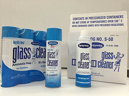 Sprayway 443331 Ammonia Free Glass Cleaner, 19 Oz. (4-Pack) (Packaging May Vary) - size: 19 Fl Oz (Pack of 4)