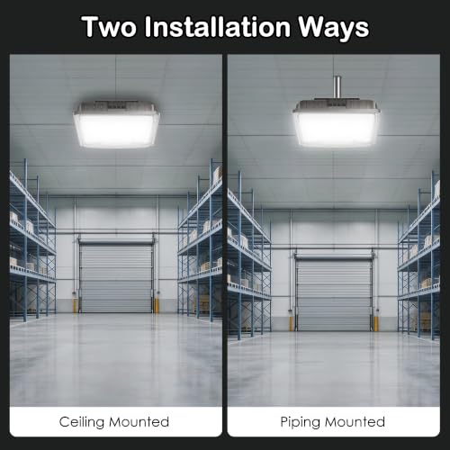 LED Canopy Lights, 40W, 5600LM, 5000K, 0-10V Dimmable - size: 40W 1Pack