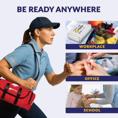 MFASCO Workplace First Aid Kit Refill with OTC Medications 546 Pieces - size: 3 Shelf, style: w/ 546 Pieces no Cabinet